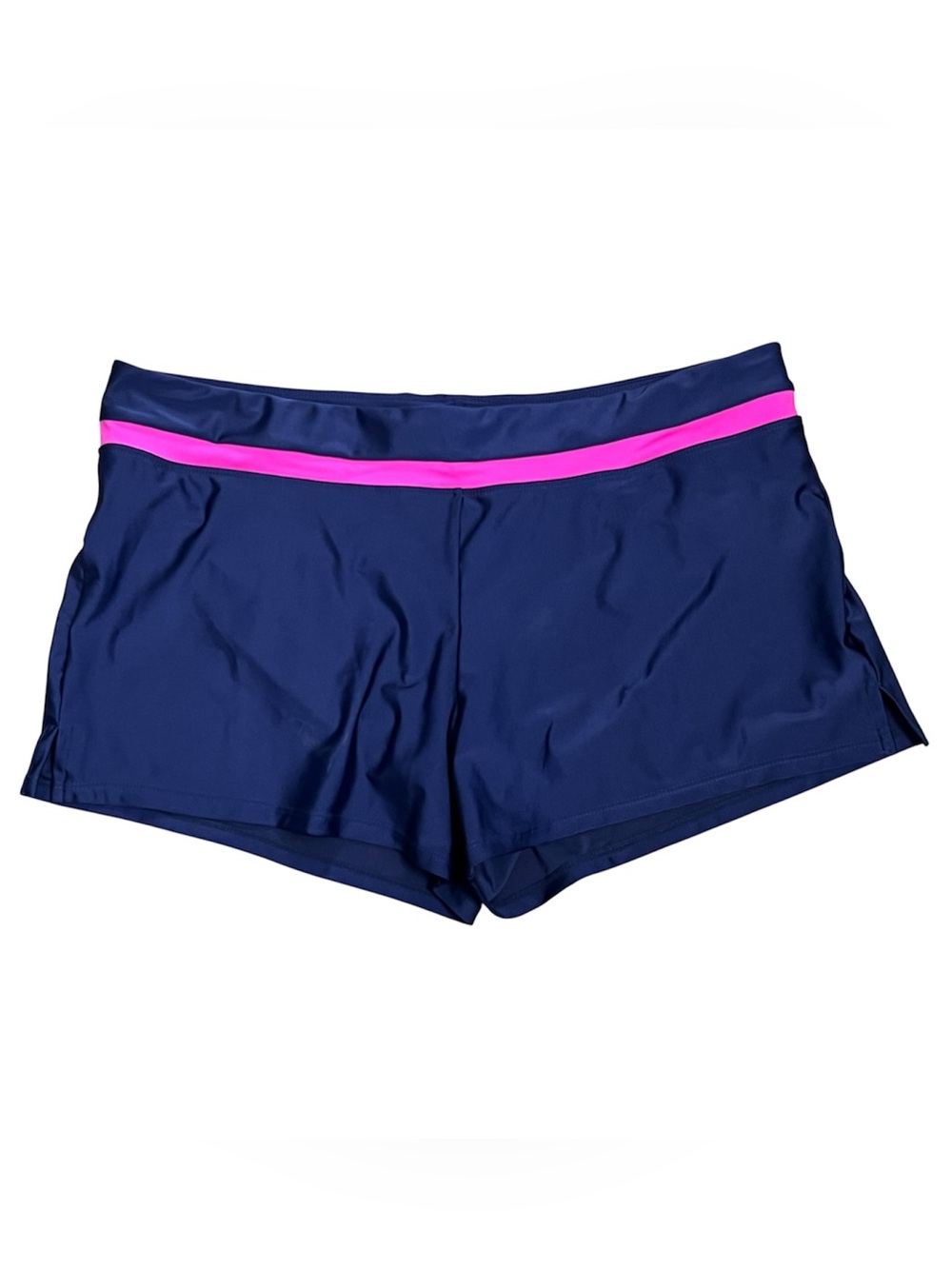 ZeroXposur Blue with Bright Pink Stripe Trim  Swim Shorts Board Shorts Size XL